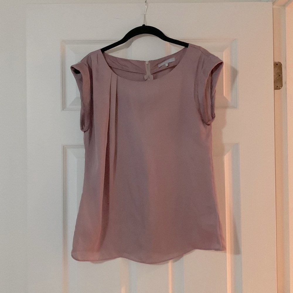Mauve (light purple/grey) sleeveless blouse size Sm